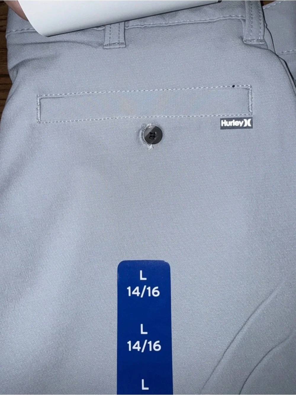 Hurley  NWT Size L 14/16 Light Gray Performance Stretch Chinos -001*
